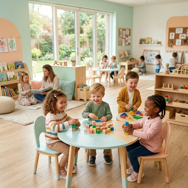 Happy children learning in Unity Public School